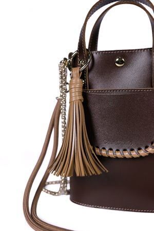 Ame Leather Bag - Choco Moka