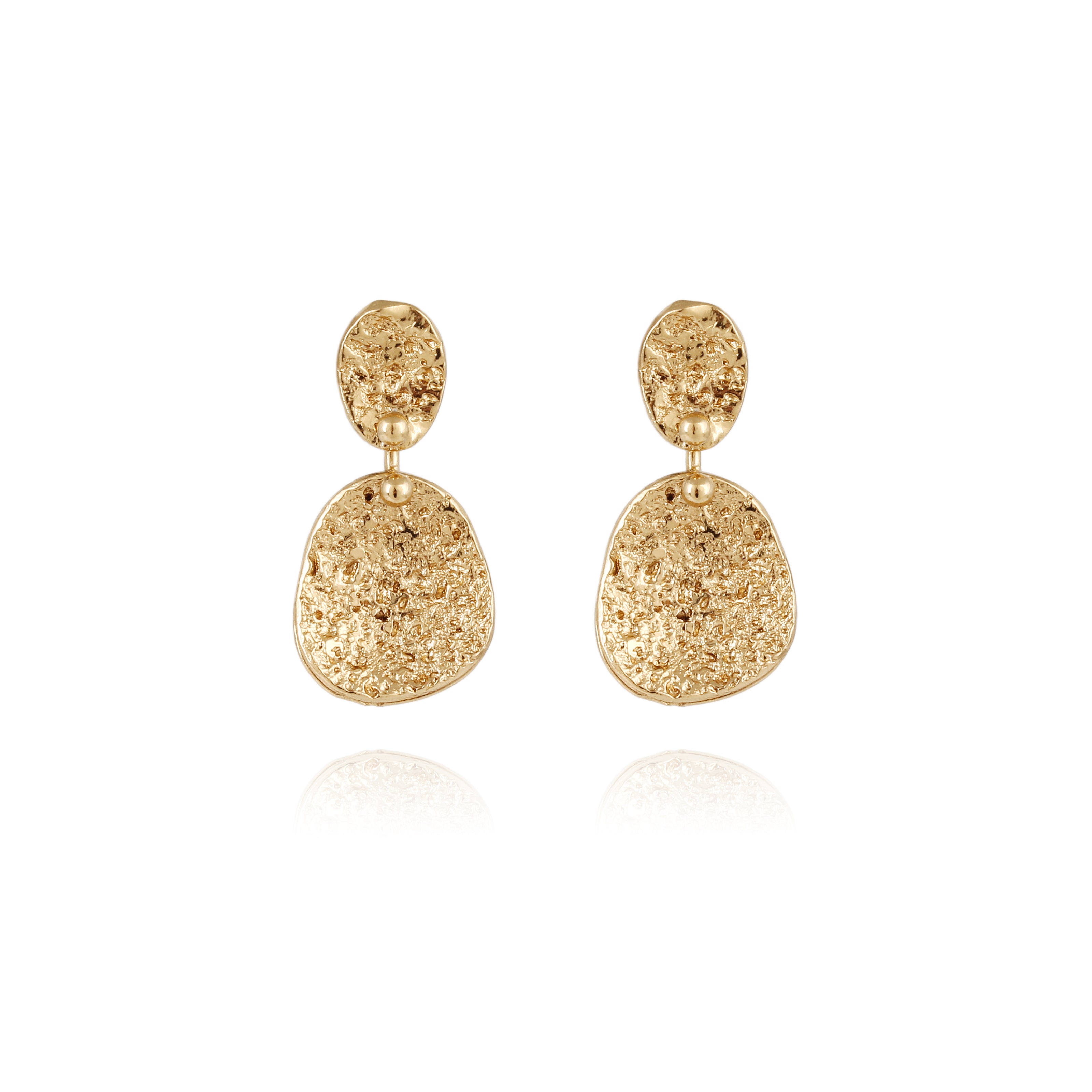 Eclipse Earrings Small - Gold