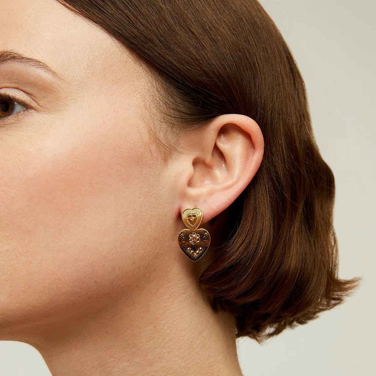 Love Earrings Mini - Gold