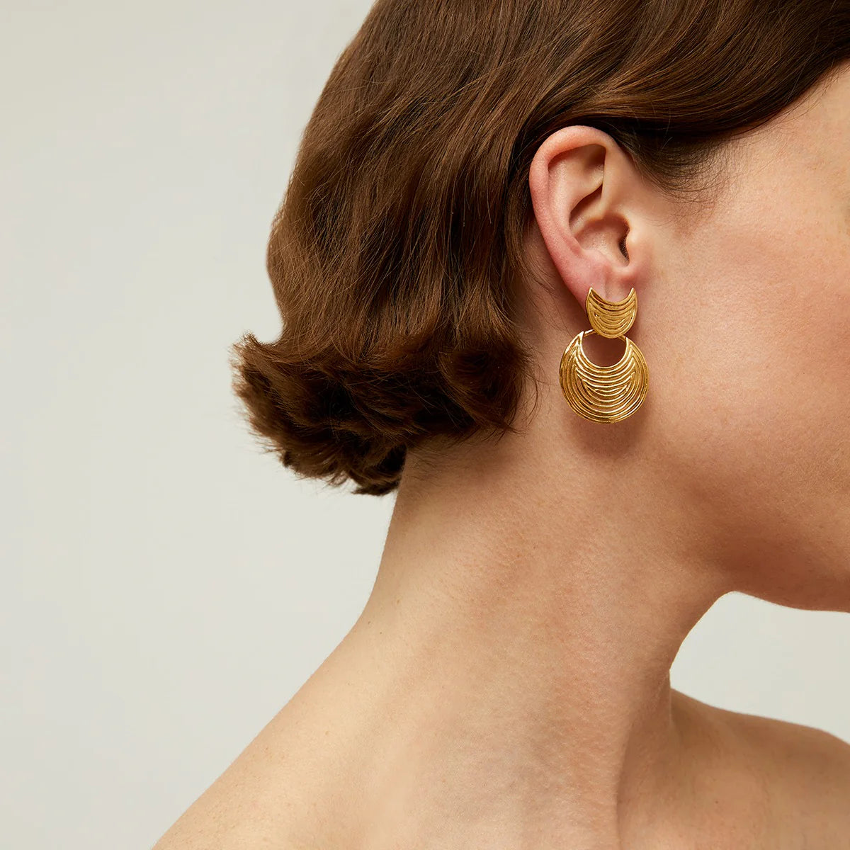 Luna Wave Earrings Mini - Gold