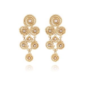 Mistral Earrings Small - Gold / Mother Of Pearl