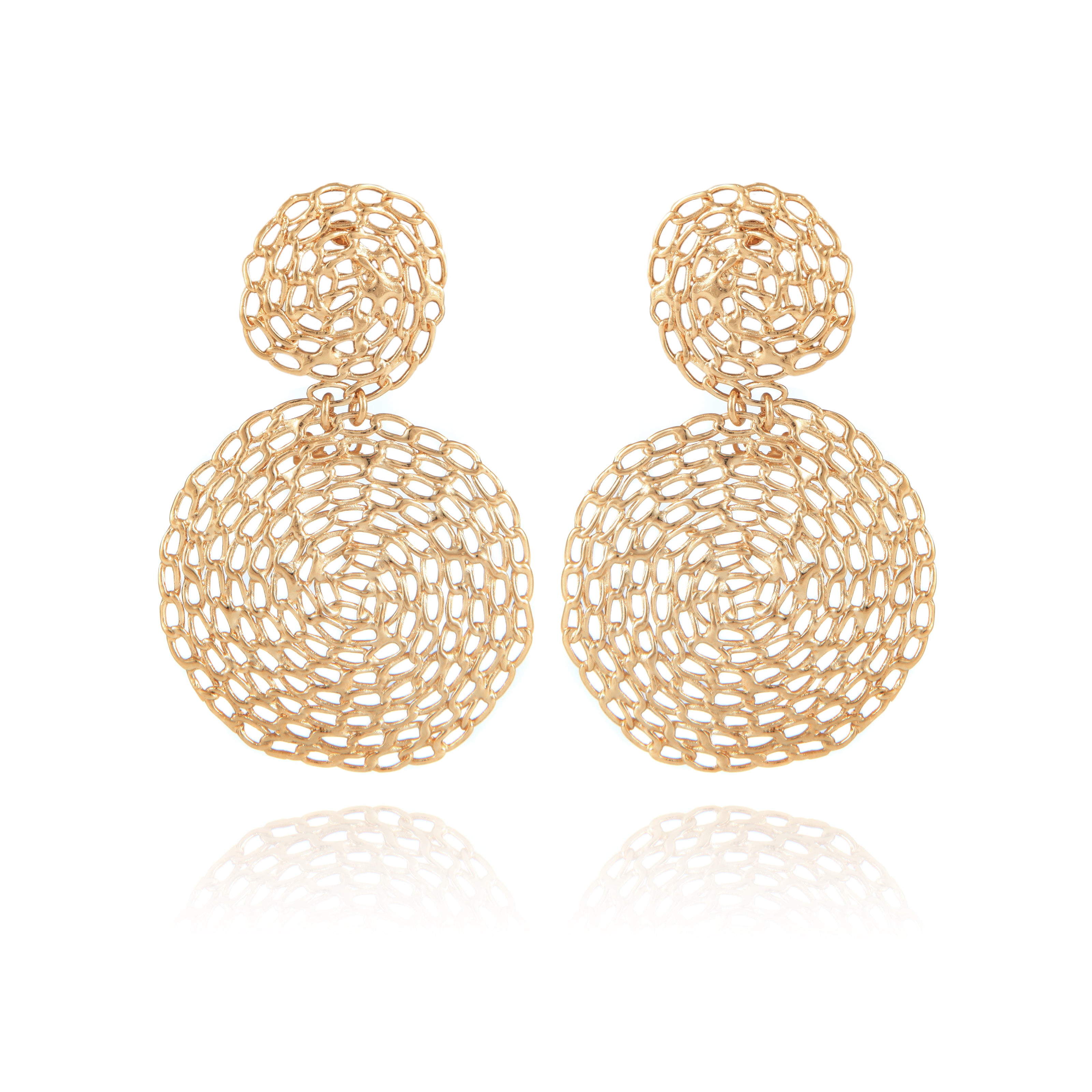 Onde Gourmette Earrings - Gold