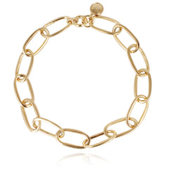 Maille Oval Necklace Large - Gold