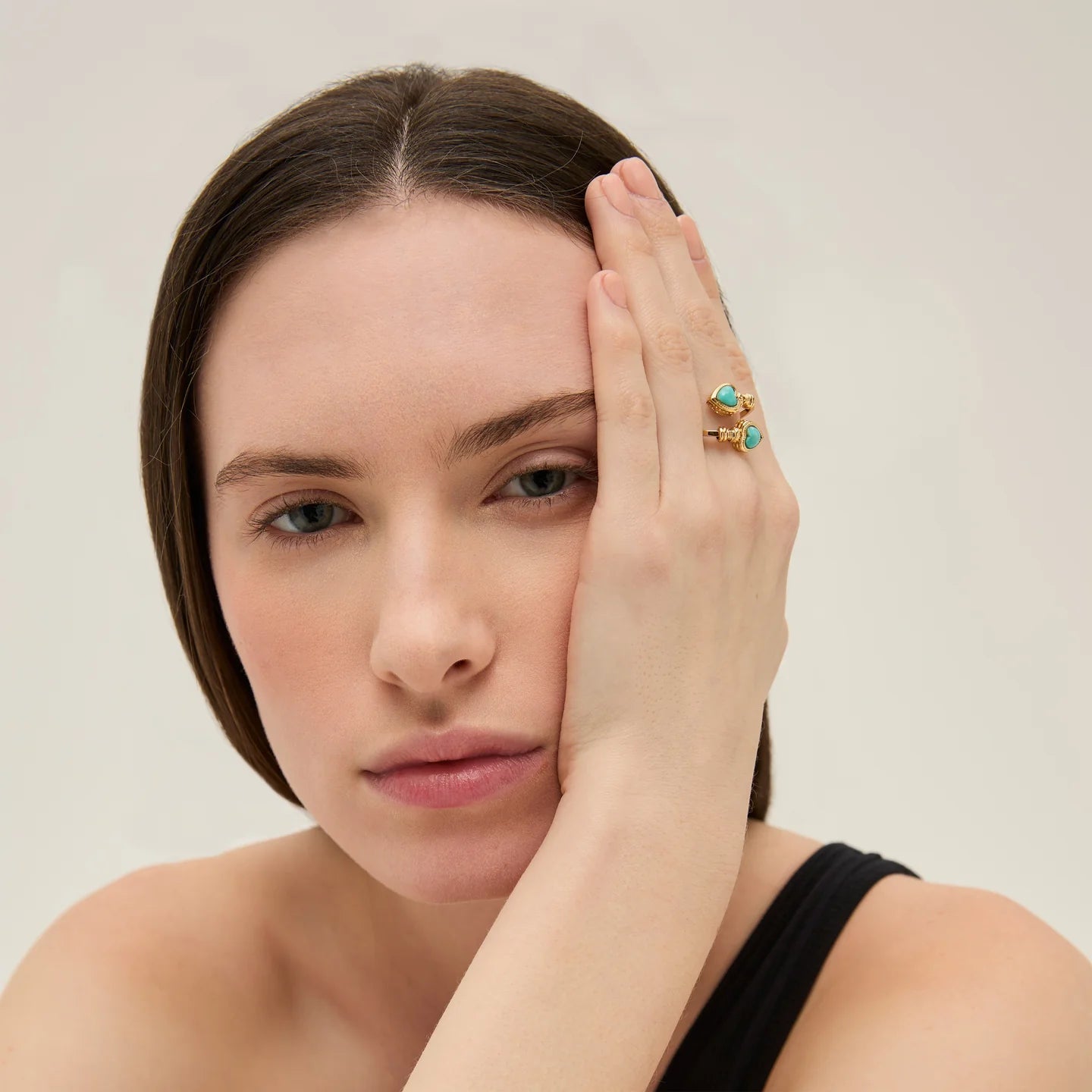 Duality Amore Ring - Turquoise