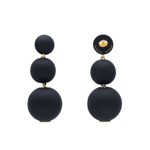 Beads Earring - Matt Black