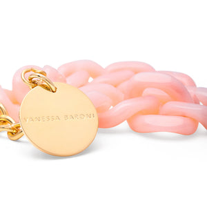 Flat Chain Bracelet - Peach Sorbet
