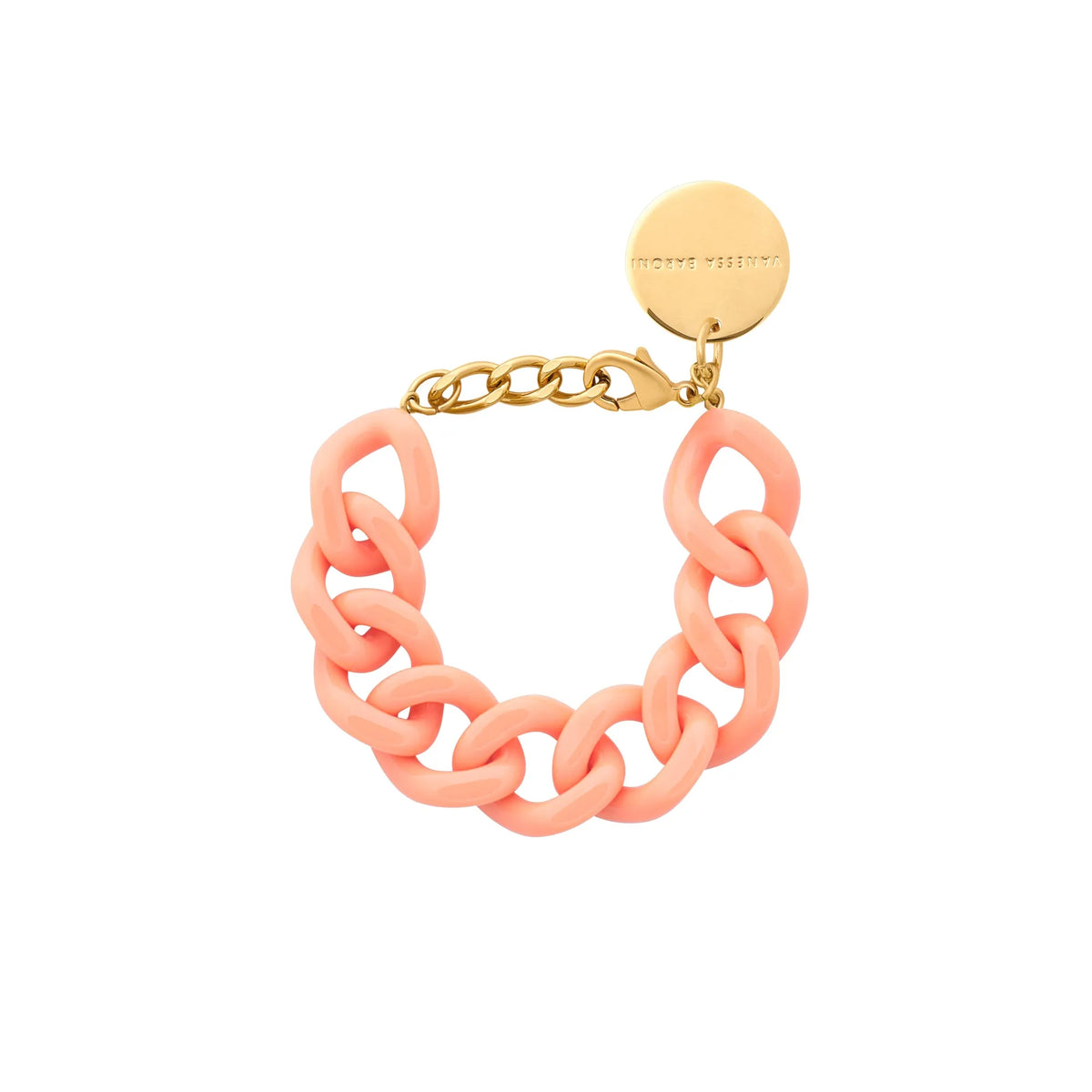 Flat Chain Bracelet - Peach