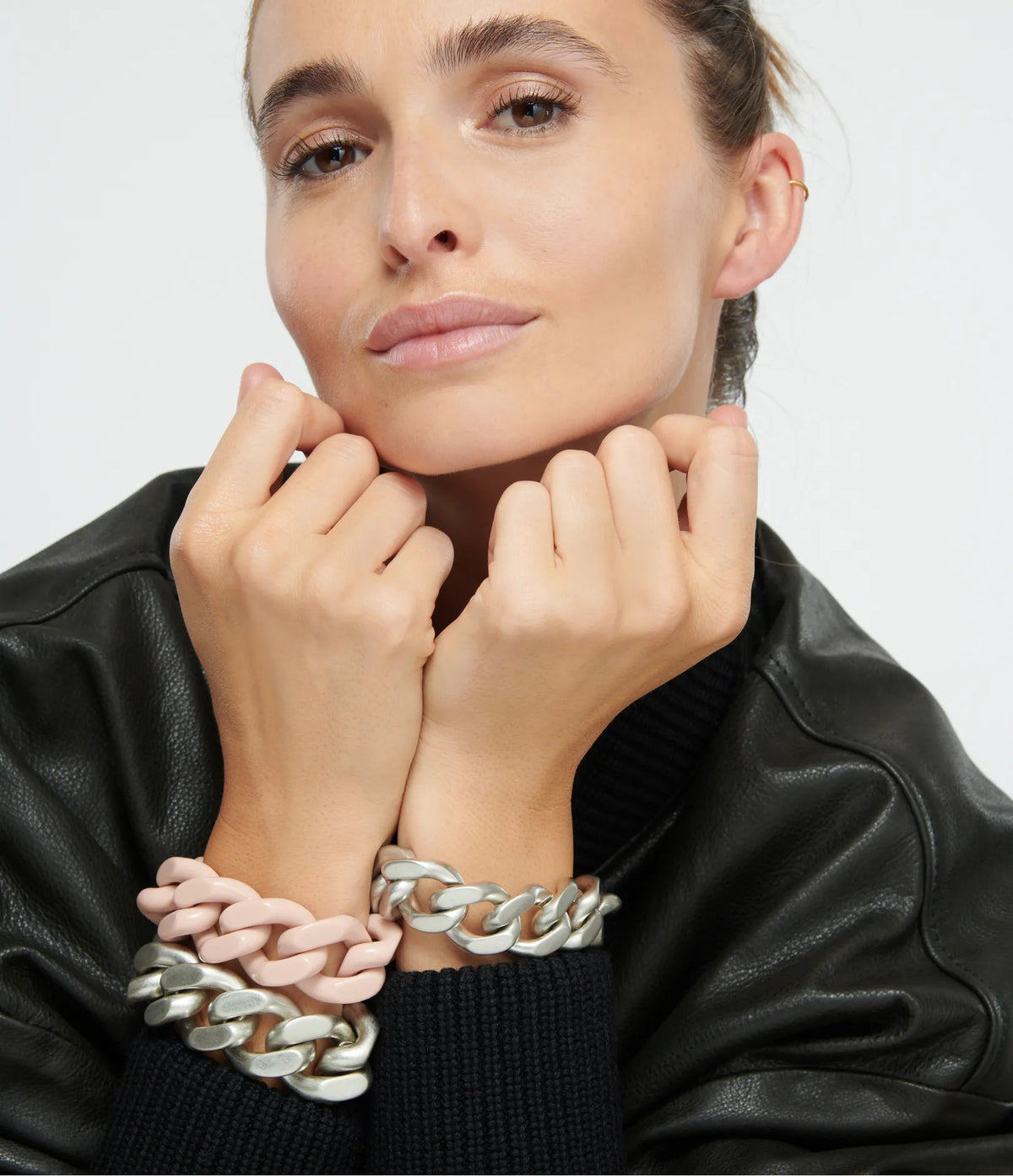 Flat Chain Bracelet - Silver Vintage