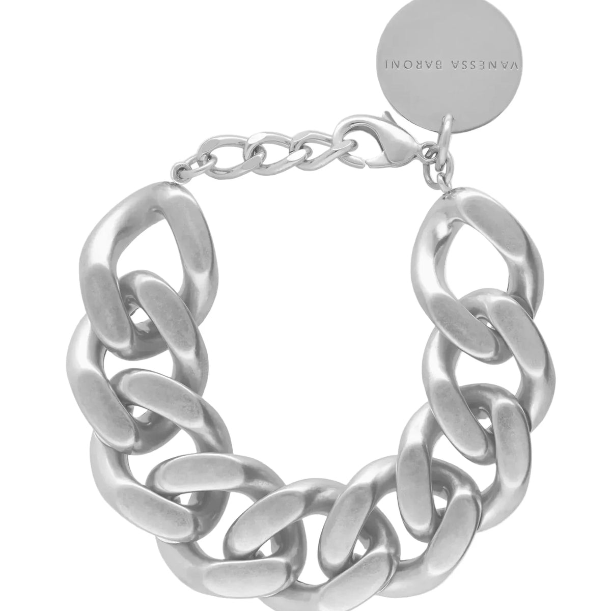 Flat Chain Bracelet - Silver Vintage