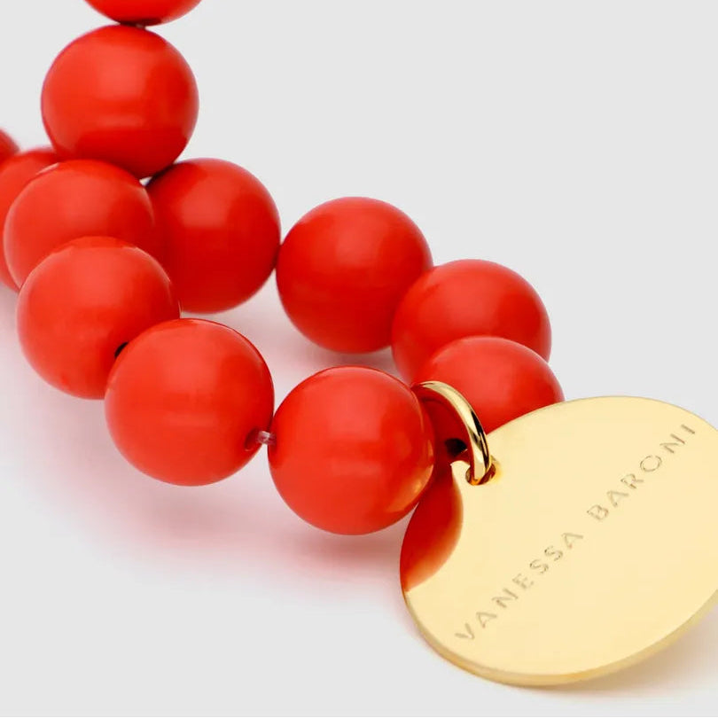 Mini Beads Flex Bracelet - Lipstick
