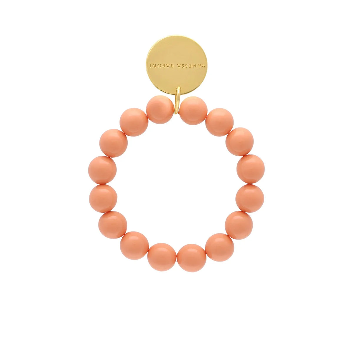 Mini Beads Flex Bracelet - Peach