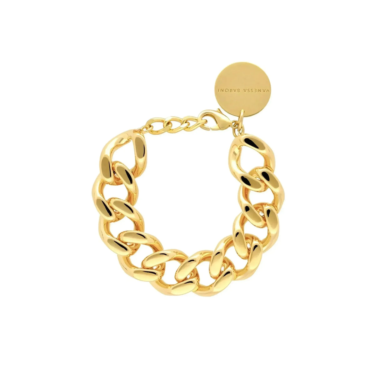 Mini Flat Chain Bracelet - Gold