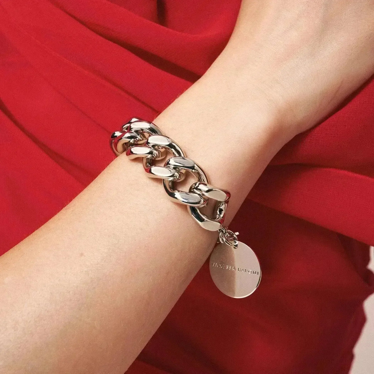 Mini Flat Chain Bracelet - Silver