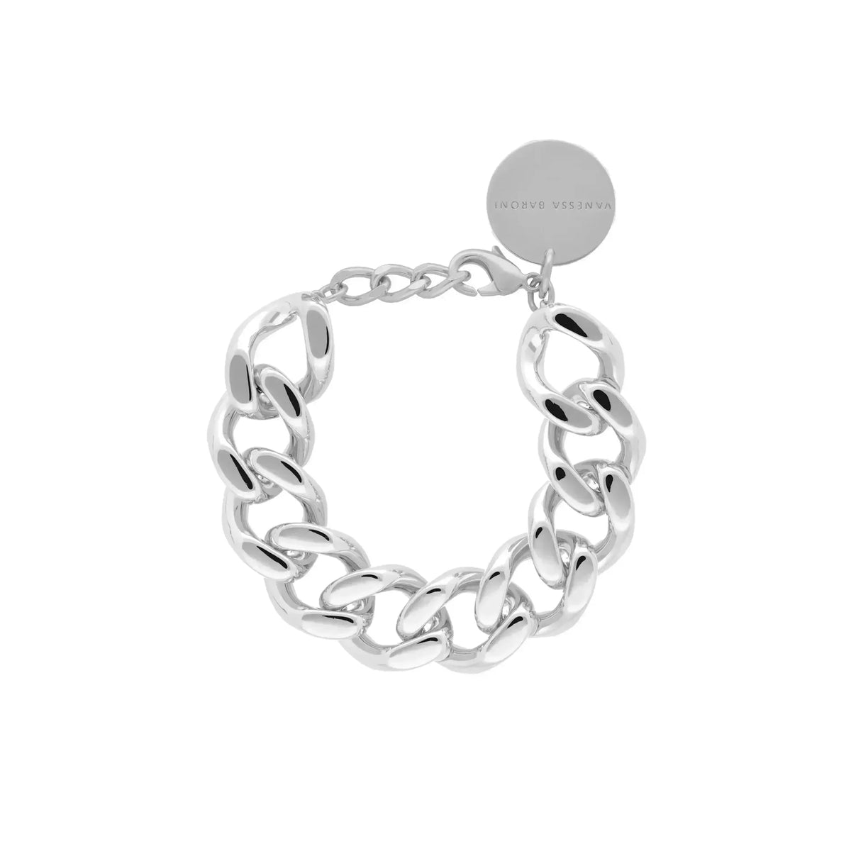 Mini Flat Chain Bracelet - Silver