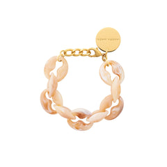Small Turtle Bracelet - Creme Brulee Marble