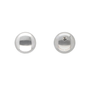 Button Earring - Silver