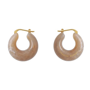 Circlet Earring - Biancone Marble