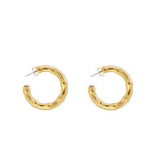 Bamboo Small Earrings - Gold