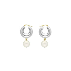 Circlet Pearl Earring - Silver