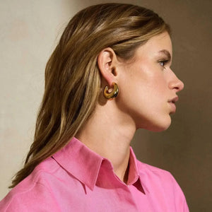 Moon Earrings - Gold