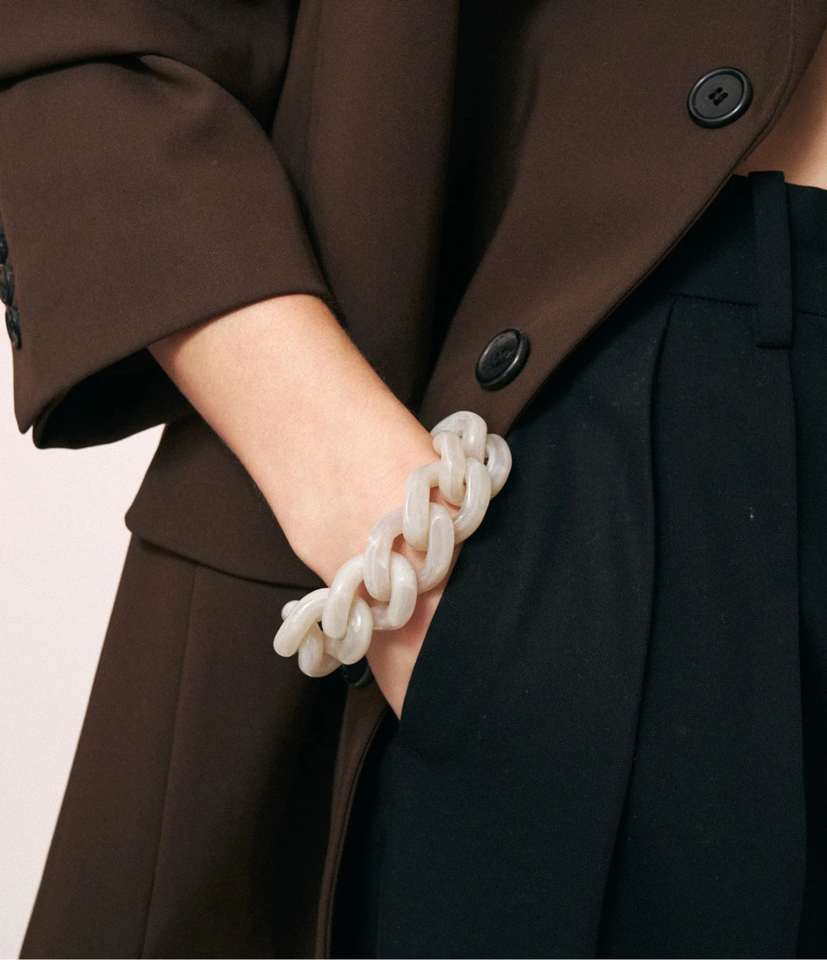 Great Bracelet Snow - White Marble