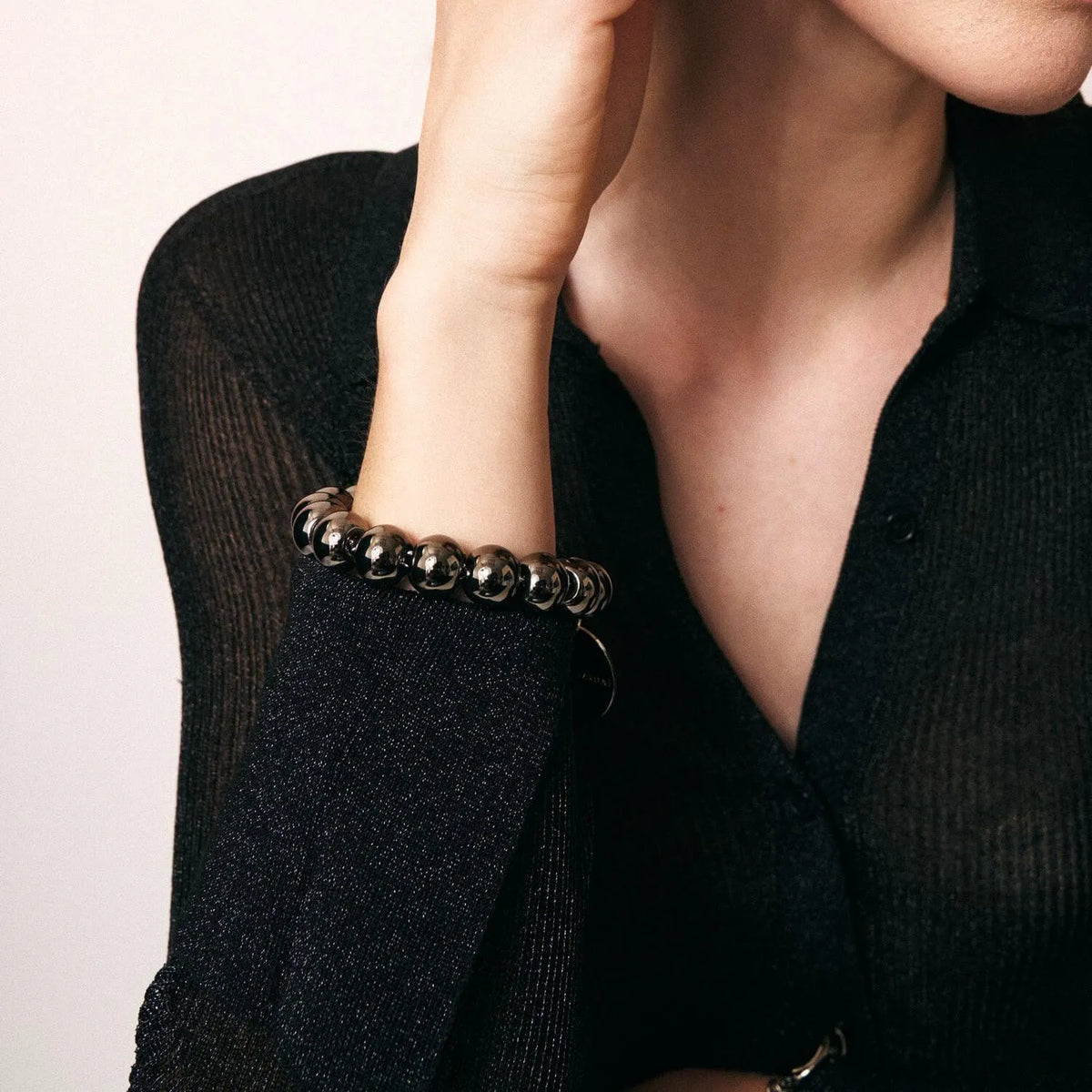 Mini Beads Bracelet - Ultrablack
