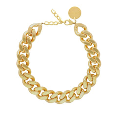 Flat Chain Necklace - Gold