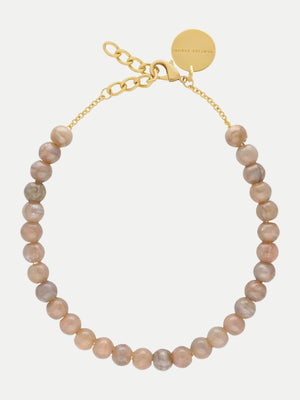 Mini Beads Necklace - Biancone Marble