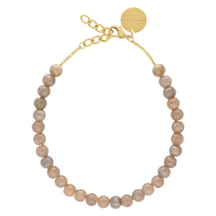 Vanessa Baroni Mini Beads Necklace in Biancone Marble
