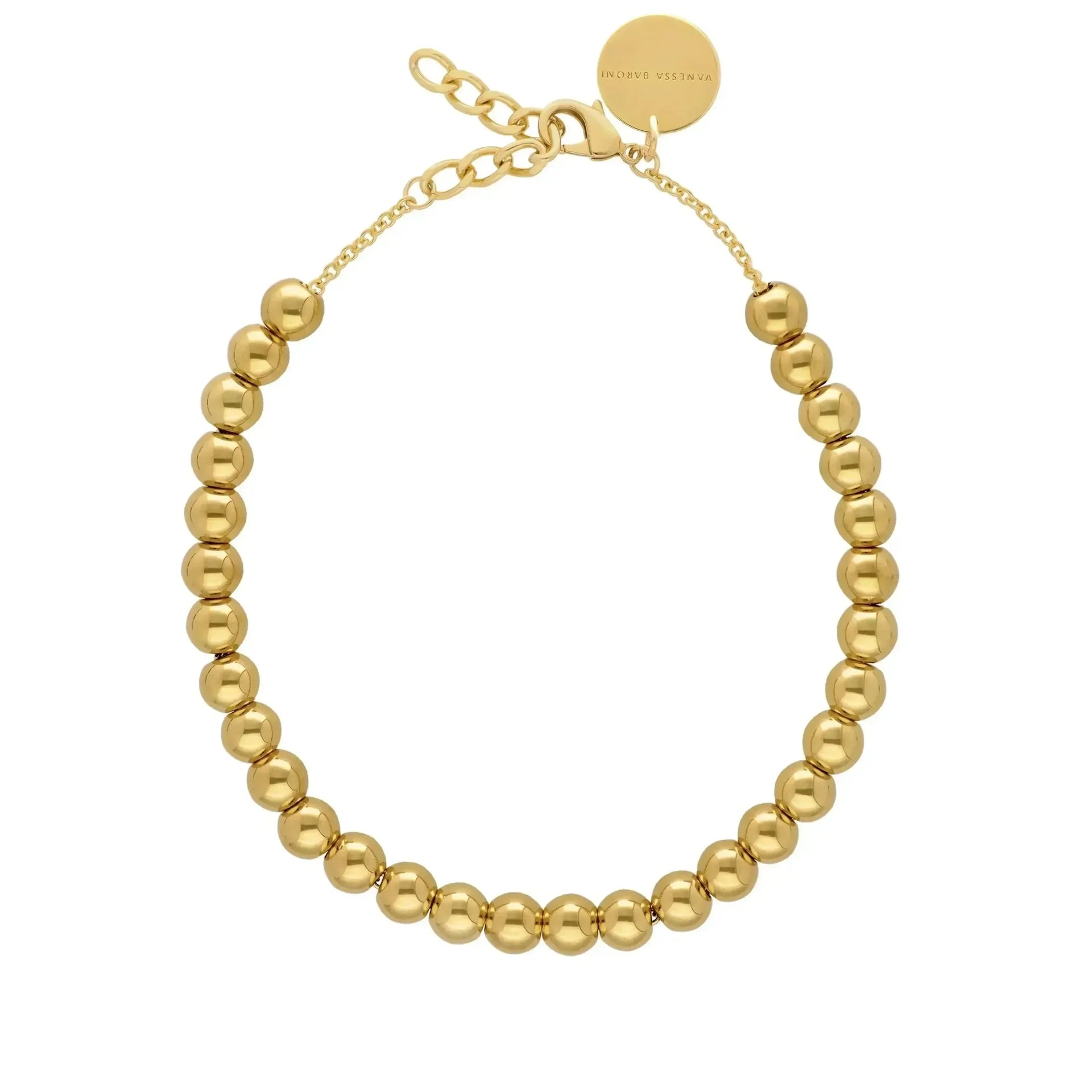 Mini Beads Necklace - Gold