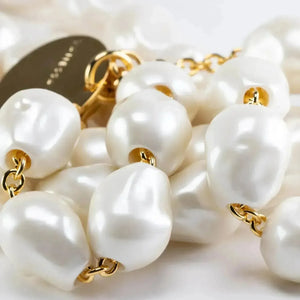 Organic Pearl Necklace Long - Pearl