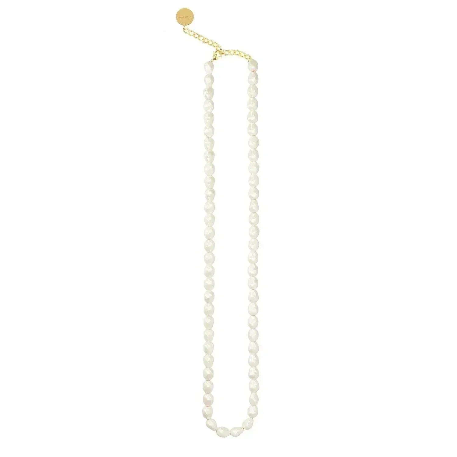 Organic Pearl Necklace Long - Pearl