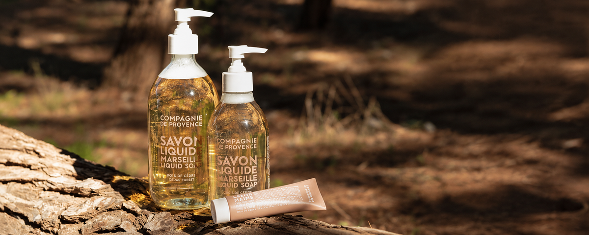 Liquid Marseille soap pump bottles 