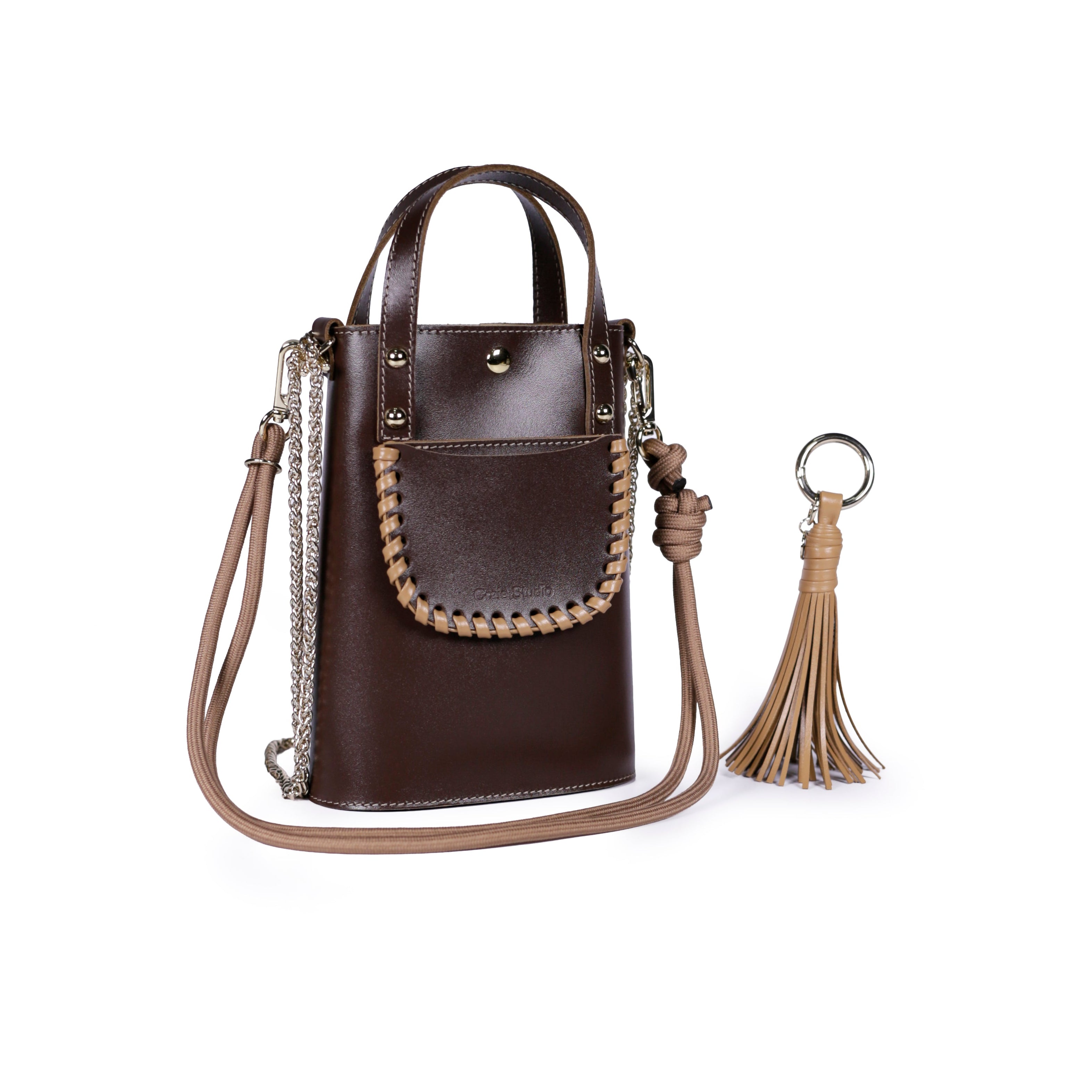 Ame Leather Bag - Choco Moka