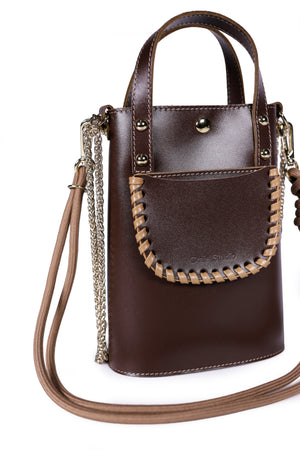 Ame Leather Bag - Choco Moka