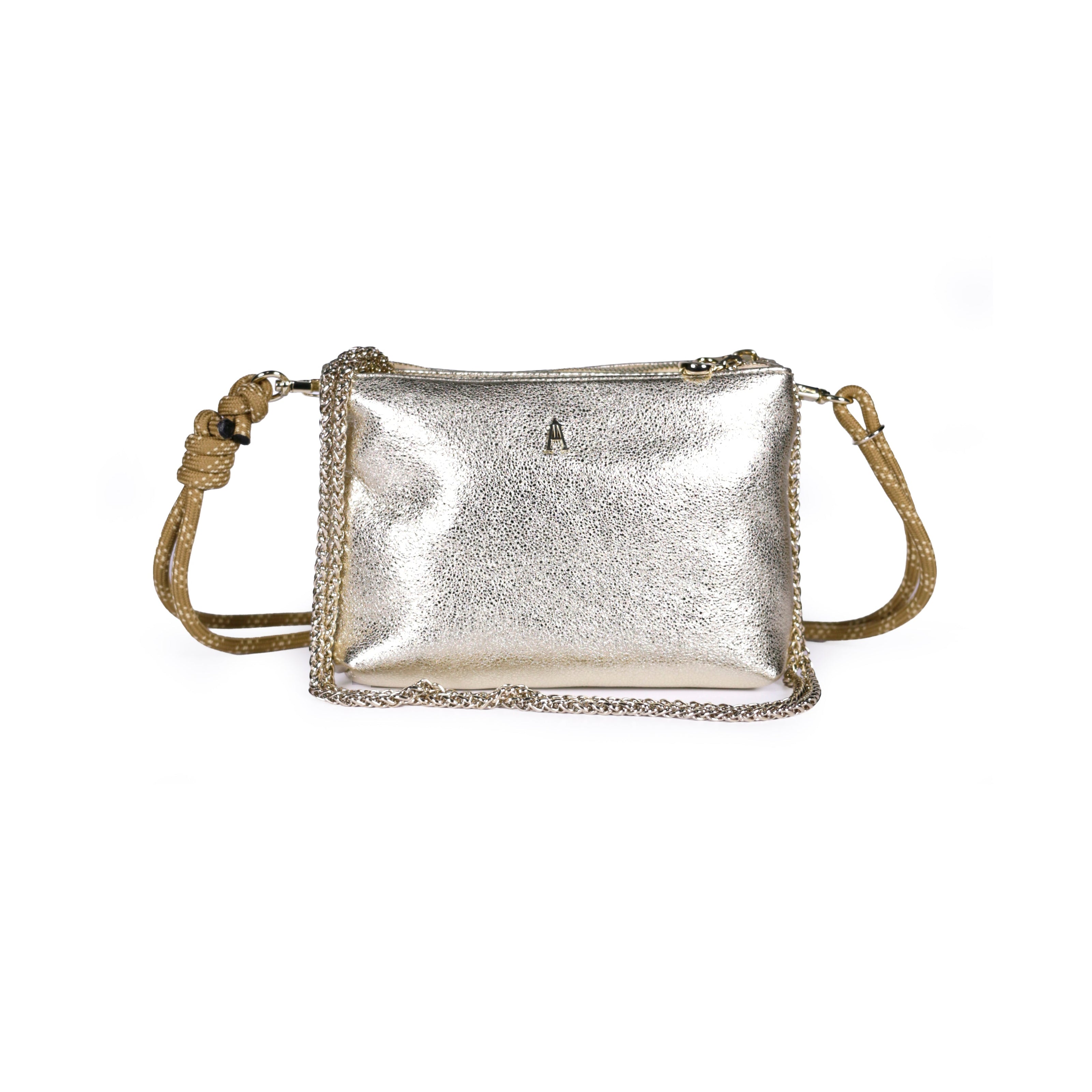 Duo Leather Bag - Or