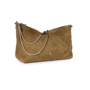 Mallow Leather Bag - Suede Sepia