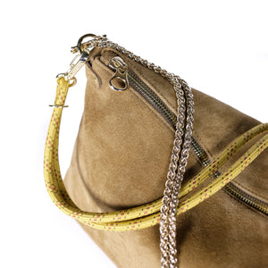 Mallow Leather Bag - Suede Sepia
