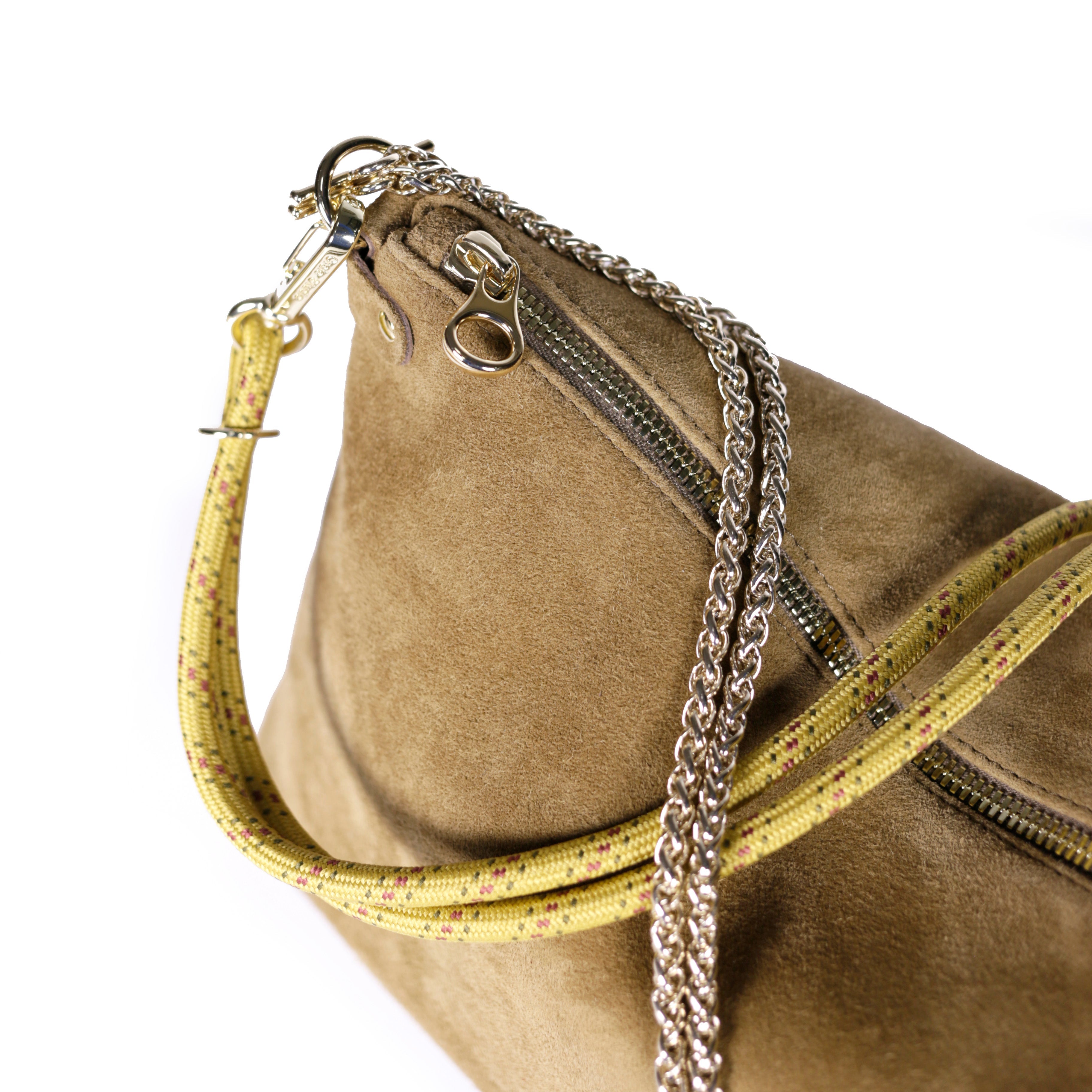Mallow Leather Bag - Suede Sepia