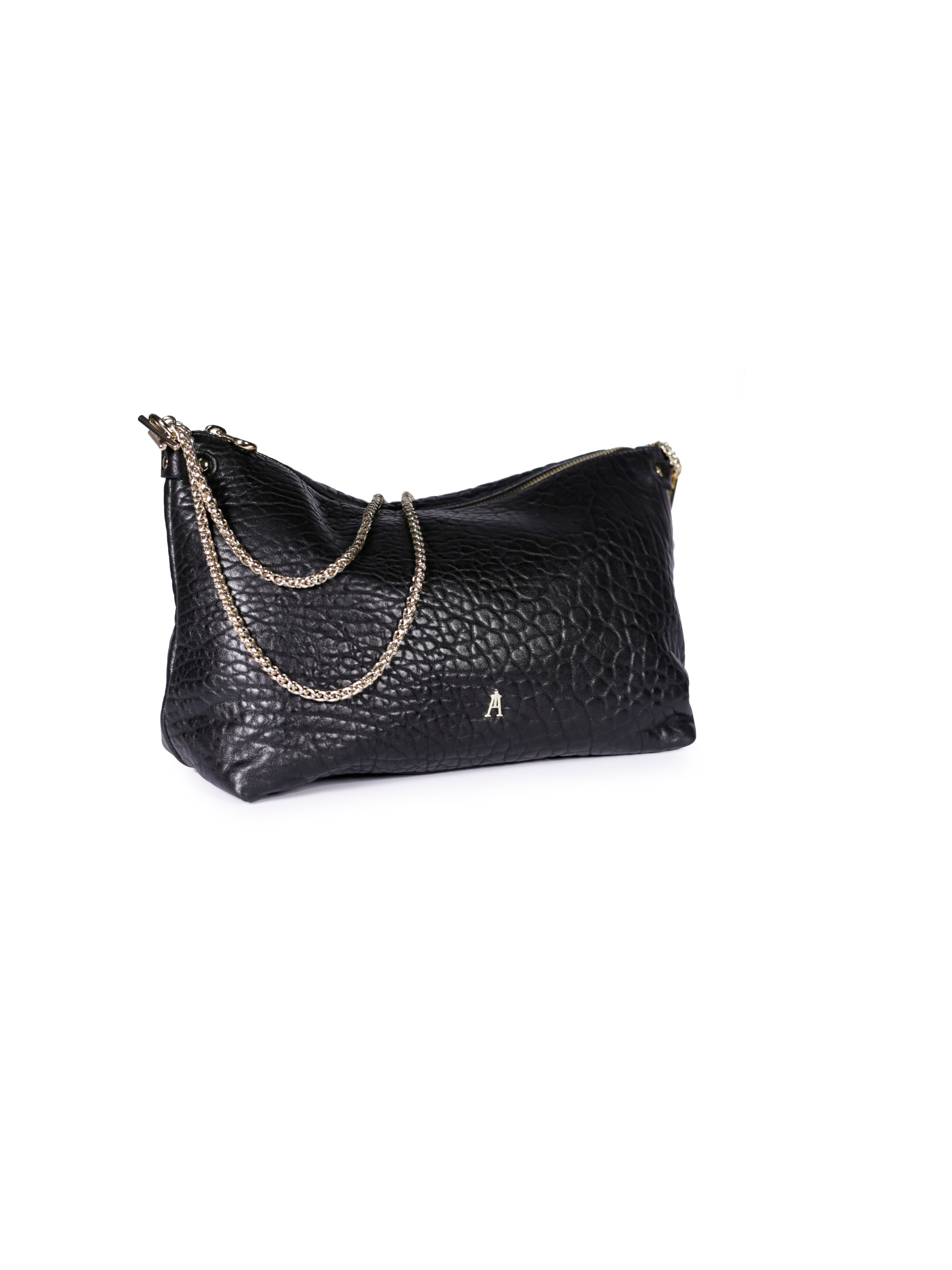 Mallow Leather Bag - Bubble Noir