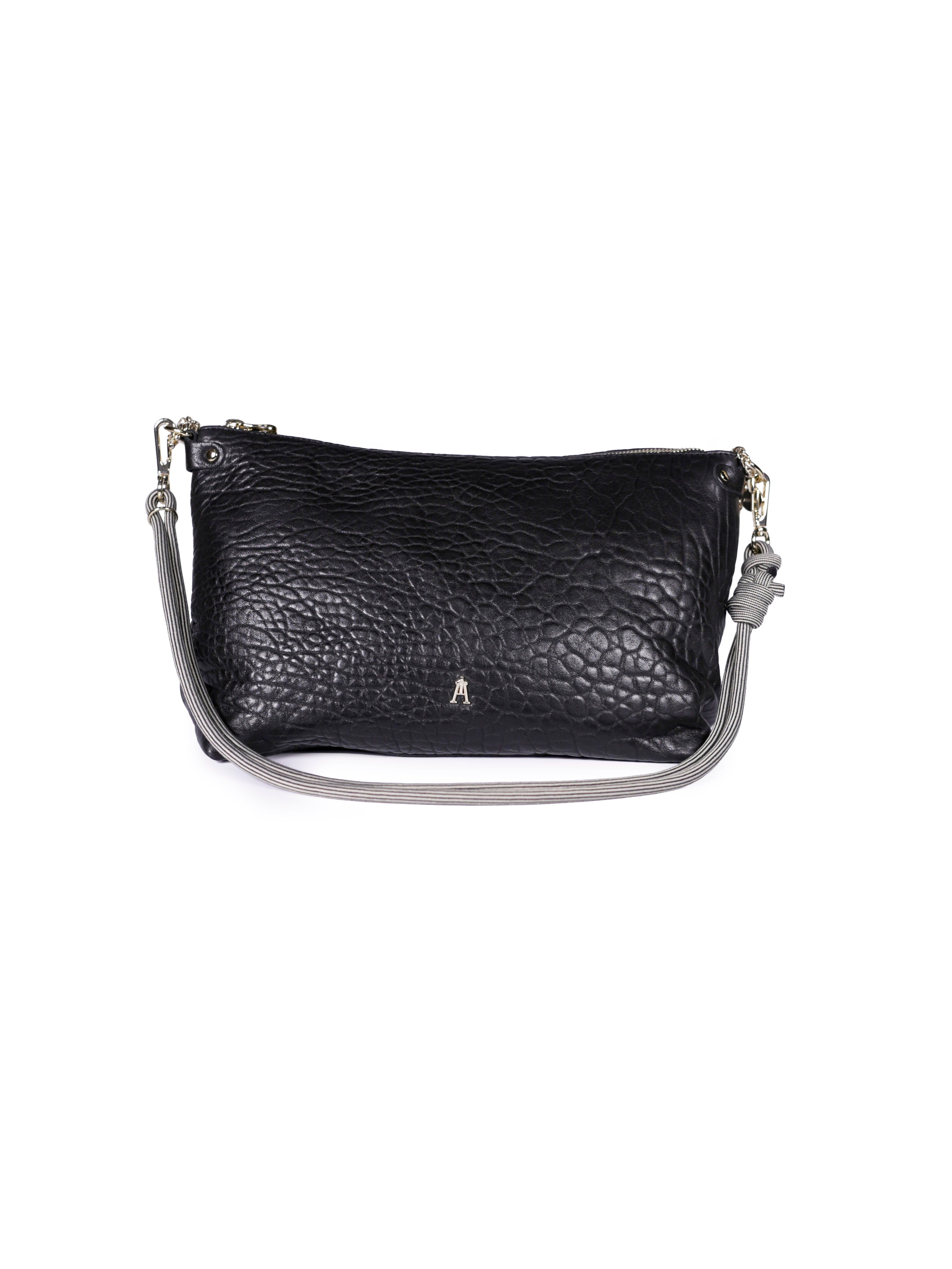 Mallow Leather Bag - Bubble Noir