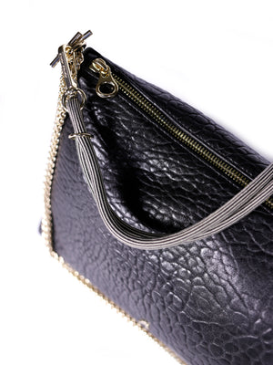 Mallow Leather Bag - Bubble Noir