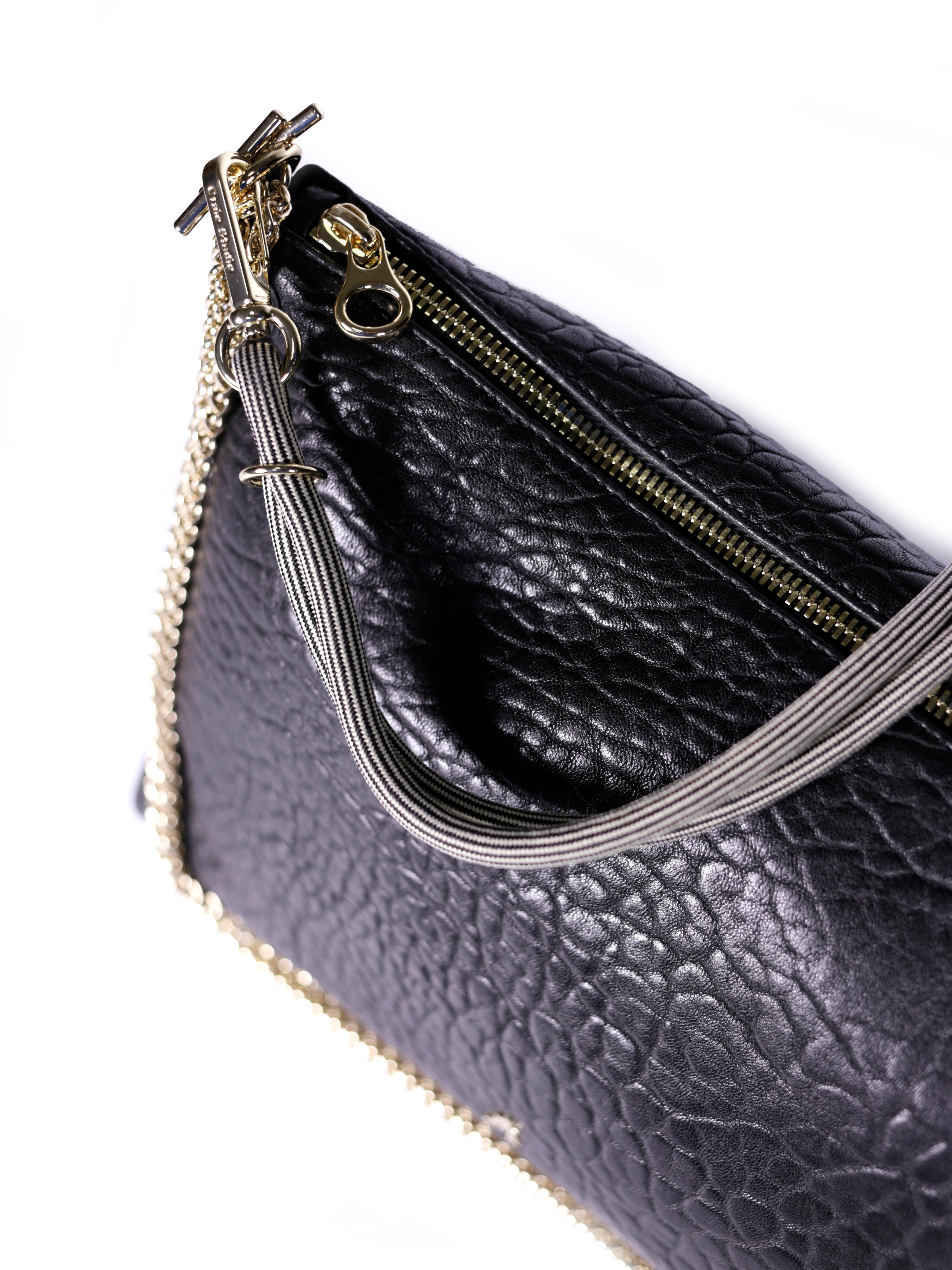 Mallow Leather Bag - Bubble Noir