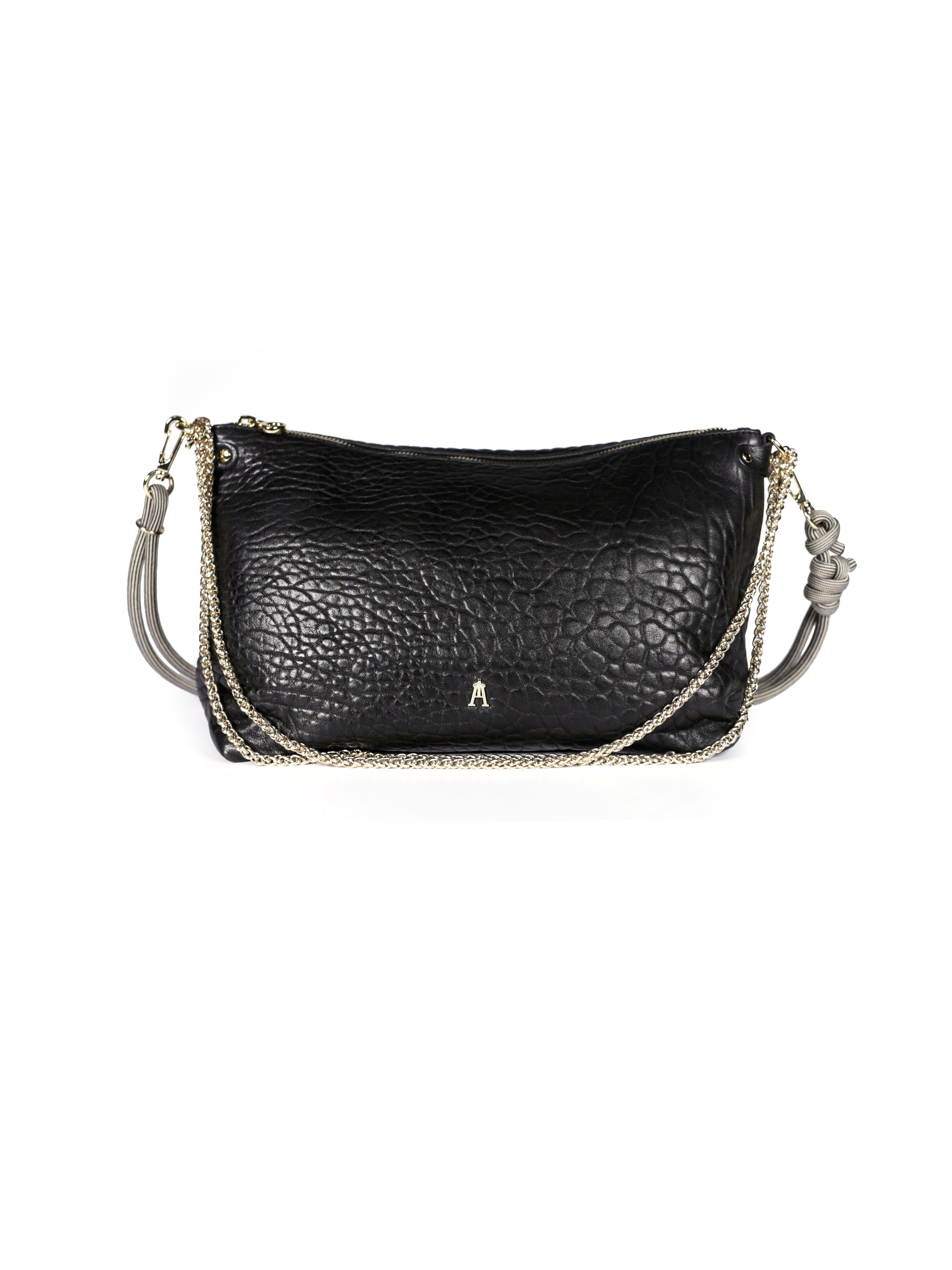 Mallow Leather Bag - Bubble Noir