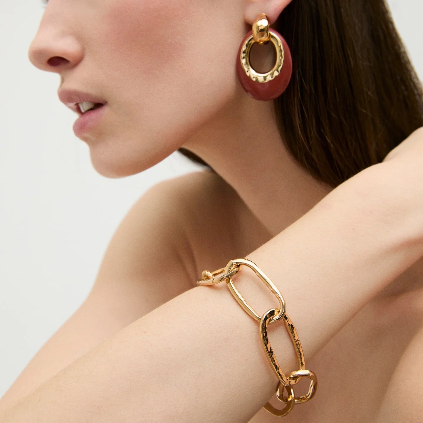 Maille Oval Bracelet Large - Gold