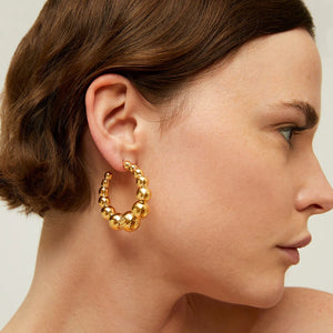 Andy Hoop Earrings Small - Gold