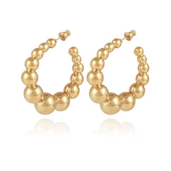 Andy Hoop Earrings Small - Gold
