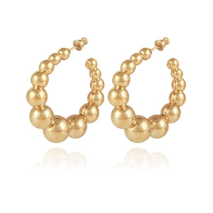 Andy Hoop Earrings Small - Gold