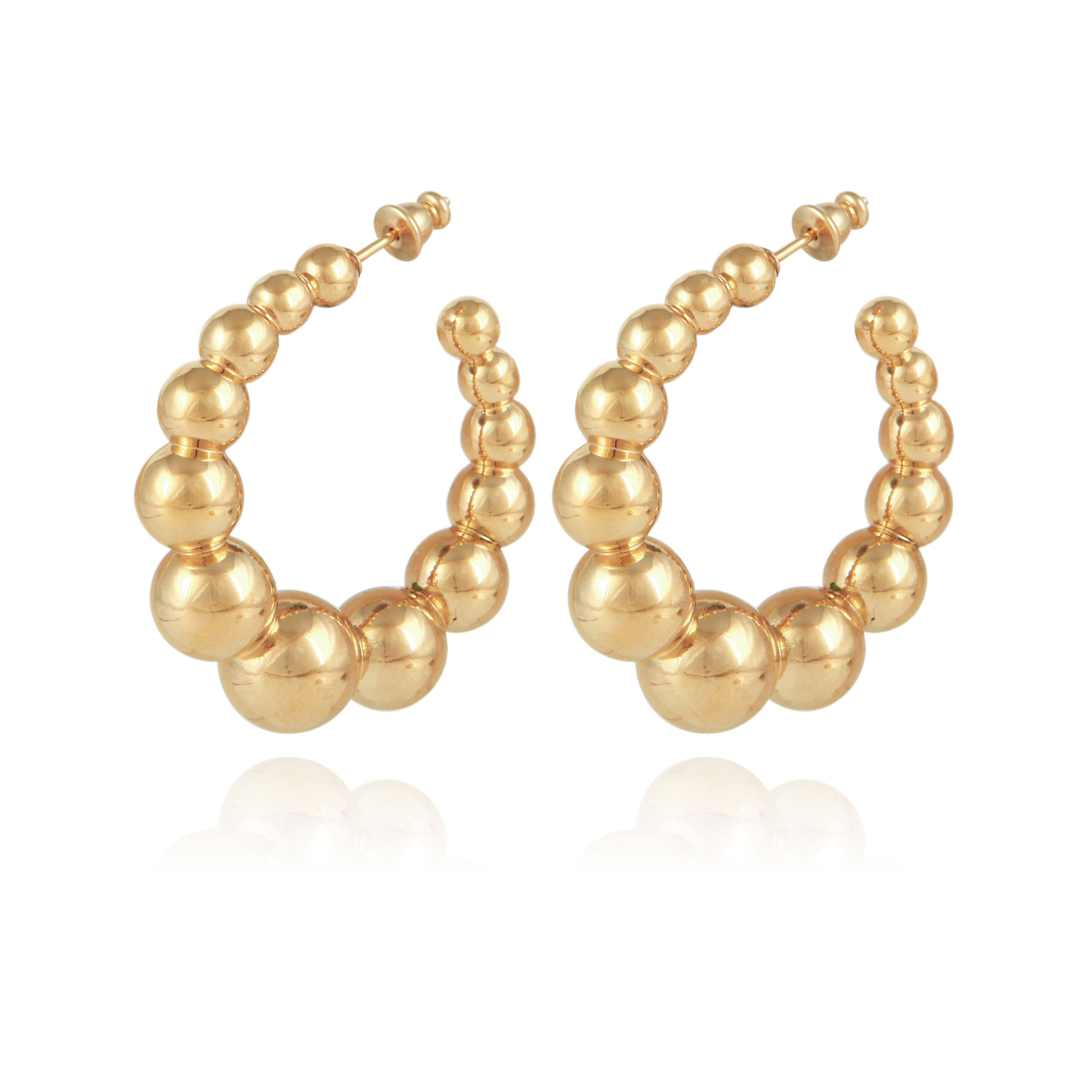 Andy Hoop Earrings Small - Gold