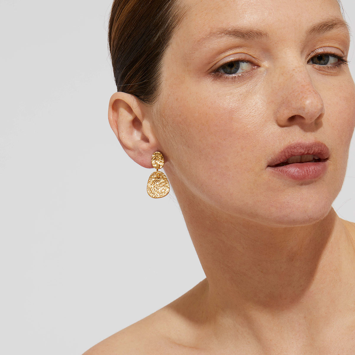 Eclipse Earrings Small - Gold